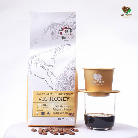 Cà Phê Robusta Honey Pha Máy - Vic Honey